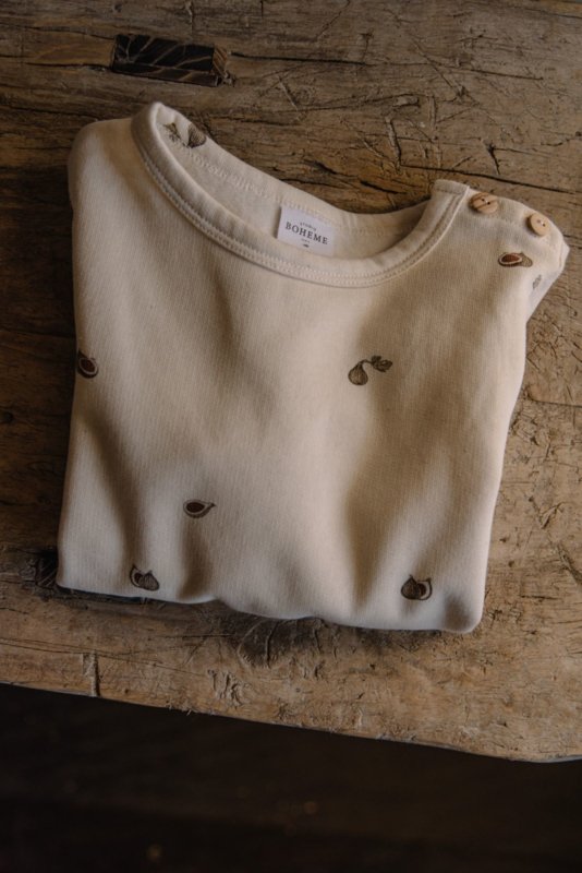 Studio Boheme Paris - Sweat shirt off white figs