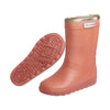 De thermoboots zijn gevoerd met wol aan de binnenzijde. De regenlaarzen zijn van ENFANT en rose glitter van kleur.