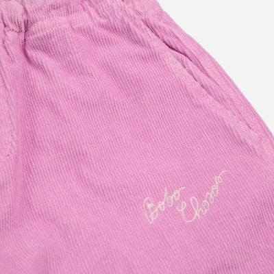 Bobo Choses pink corduroy straight pants