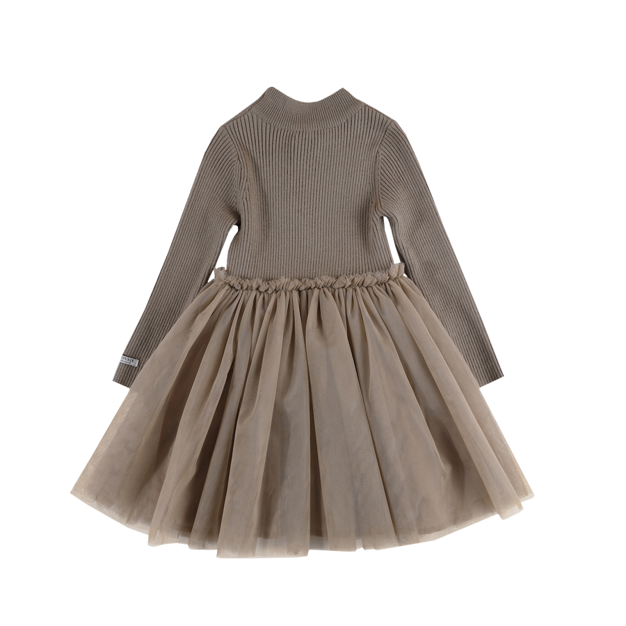 Lotus dress taupe