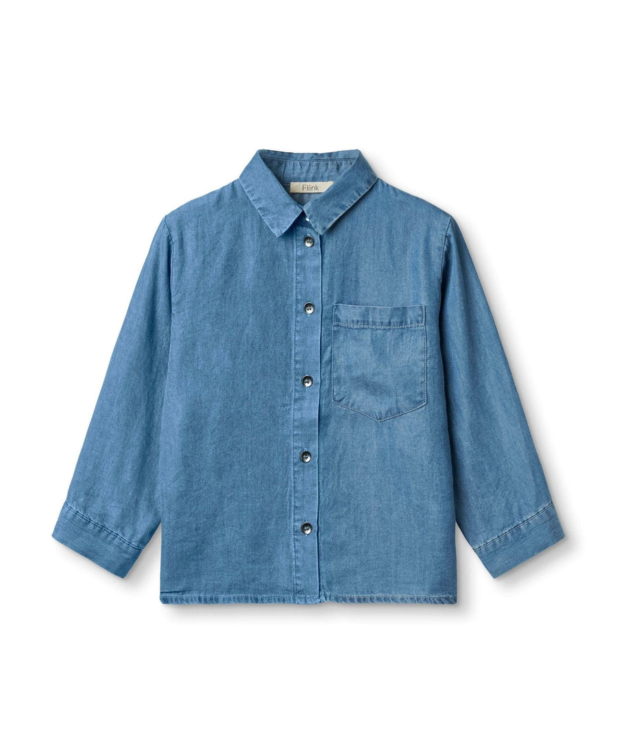 Oversized shirt denim