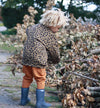 De thermoboots zijn gevoerd met wol aan de binnenzijde. De regenlaarzen zijn van ENFANT en donker grijs van kleur.