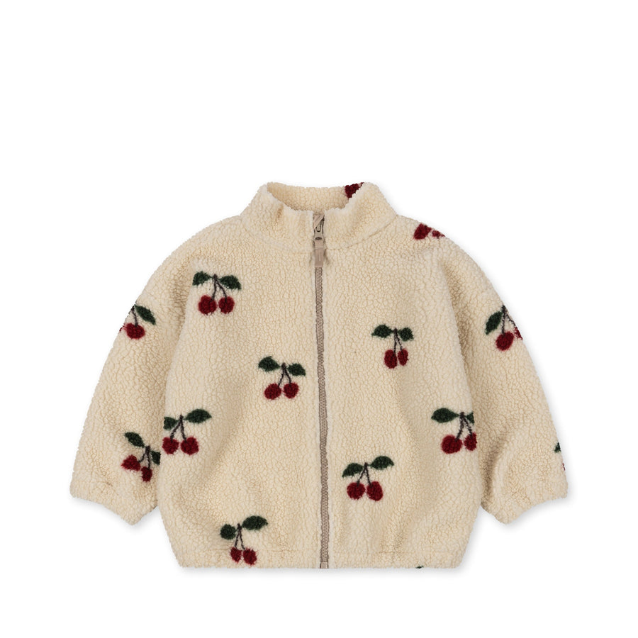 Teddy jacket cherry