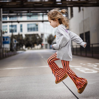 Stripes flared legging